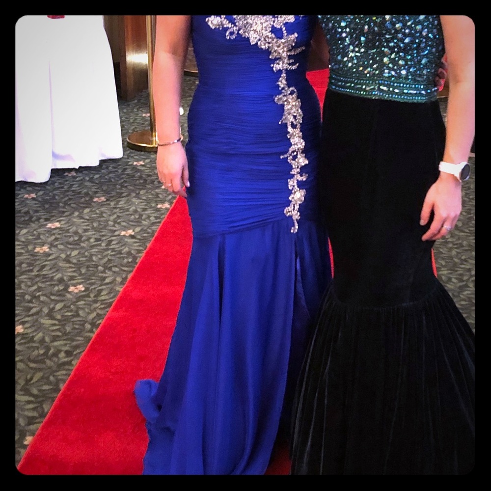 Royal Blue Jovani Dress w/ Slit